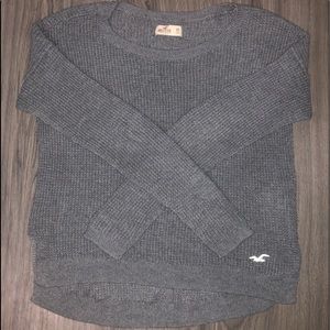 WAFFLE-KNIT SWEATER